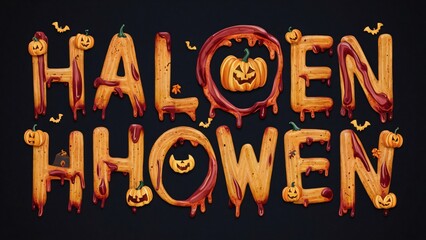 Halloween Churros Typography, Spooky Sweet Treat Design