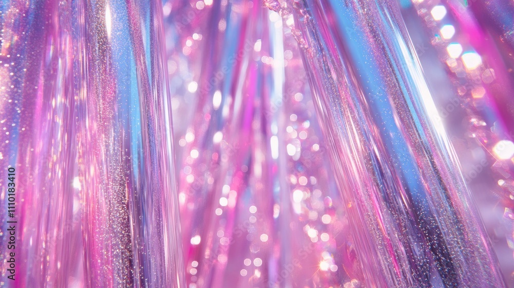 Poster abstract colorful background with sparkling lights and vibrant strands creating a festive and dynami