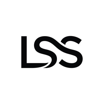 letter LSS font text logo design, letter mark graphic vector 
