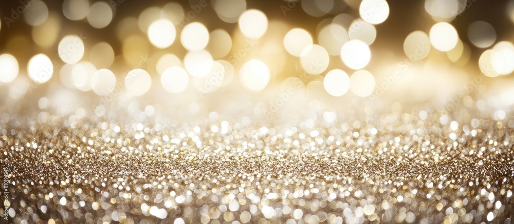 Aufkleber glittering abstract lights with bokeh effect creating a festive atmosphere for celebrations and spec