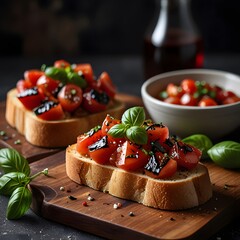 bruschetta with tomatoes