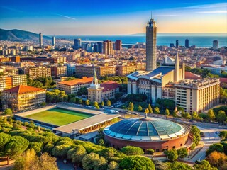 Architectural Marvels of the Olympics in Barcelona: A Stunning Showcase of Modern Design and Historic Venues in the Heart of Catalonia, Spain