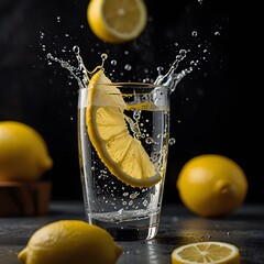 lemon in water