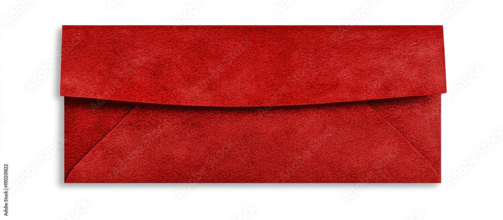 Poster elegant red envelope on a clean white background perfect for gifting and special occasions. ideal fo