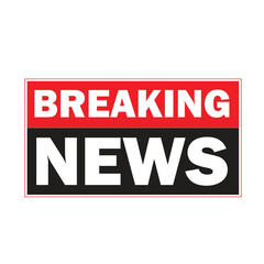 Breaking News background template for television with red and black background