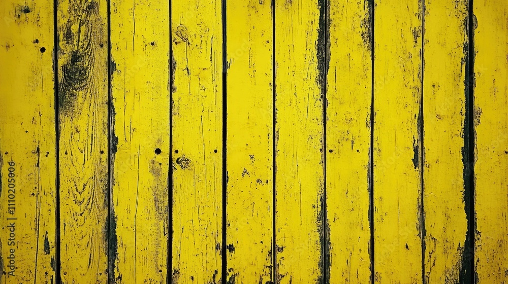 Poster yellow wooden floor texture with weathered planks and rustic character ideal for backgrounds and des