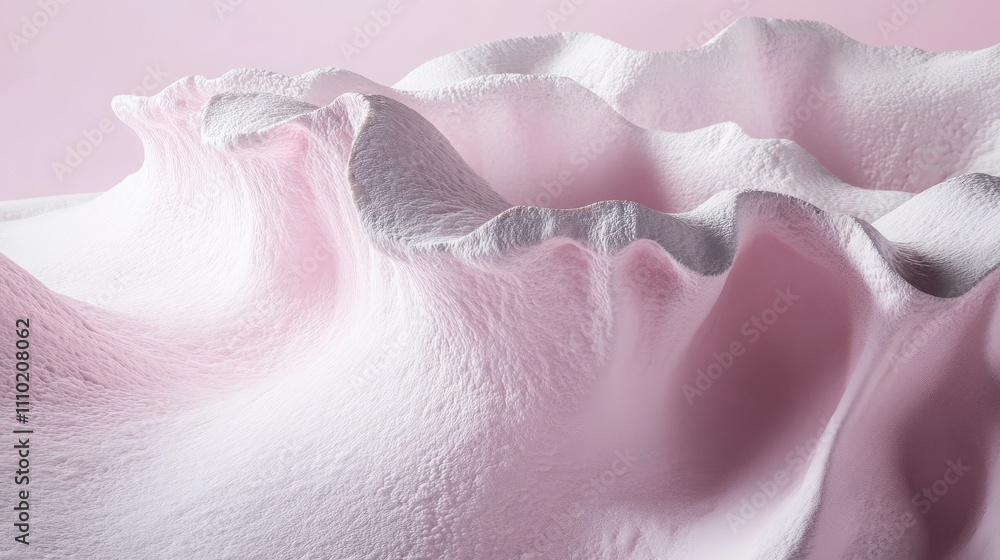 Poster soft pink abstract texture with flowing organic forms and patterns