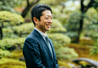 Trustworthy and professional male portrait/信頼感あふれるプロフェッショナルな男性