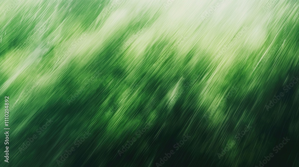 Aufkleber Abstract green blurred background with dynamic black stripes creating a sense of motion and depth for artistic projects.