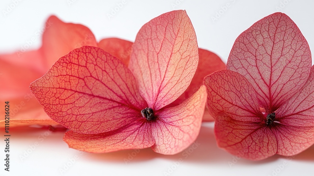 Poster delicate maple seeds showcasing intricate vein patterns on a clean white background highlighting nat