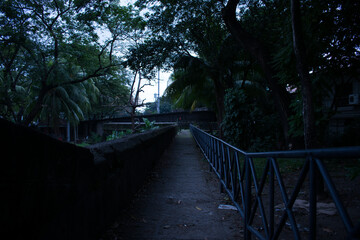Pathway along the old streets of Intramuros, Manila