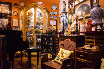 Interior of a vintage ancestral home in Intramuros, Manila