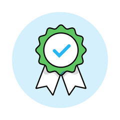 Certified Quality – Badge with Checkmark Representing Assurance and Standards