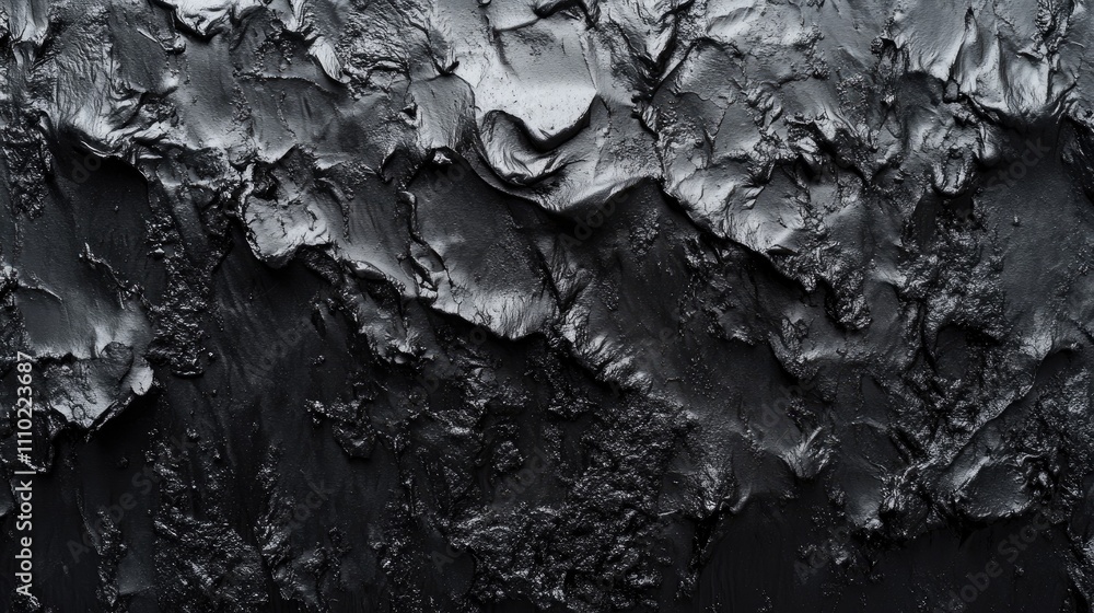 Poster textured black abstract background with layered paint effect suitable for modern design and text pla