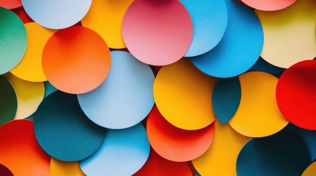 An abstract image of intersectional diversity represented by overlapping colorful circles, each circle symbolizing different aspects of identity coming together in unity, minimalist composition