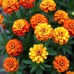 Fototapeta premium Mexican Marigolds and Cempasuchil Flowers Central to Dia de los Muertos Celebrations.