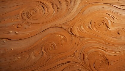 Superficie de madera desgastada y texturizada con patrones arremolinados y vetas naturales, creando un efecto visual abstracto y org&aacute;nico