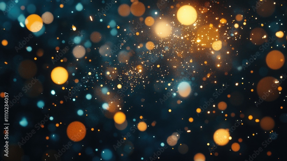 Aufkleber vibrant sparks and glowing particles from welding against a dark backdrop, creating a dynamic and en