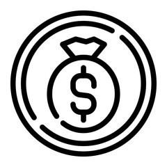 Fototapeta premium place to take money cutline icon