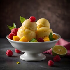 fruit salad in a bowl