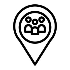 public location line icon