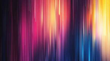 Gradient color background showcases technological digital design with vibrant hues