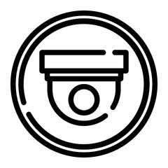 surveillance camera cutline icon