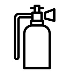 spray nozzle line icon