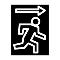 rescue area solid icon