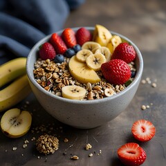 muesli with berries