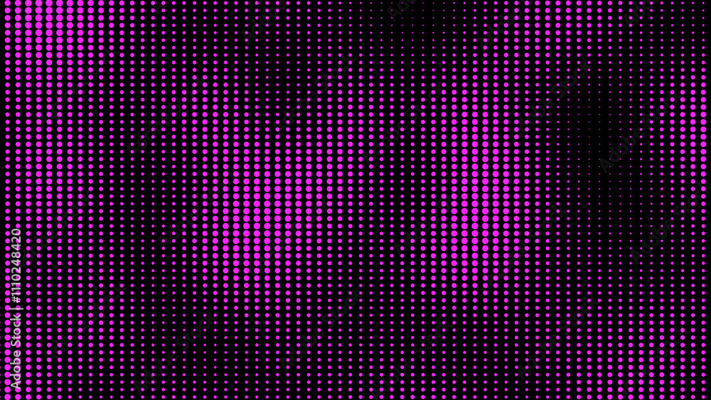 Poster purple dotted grunge halftone background. abstract halftone motion background. moving dots seamless 
