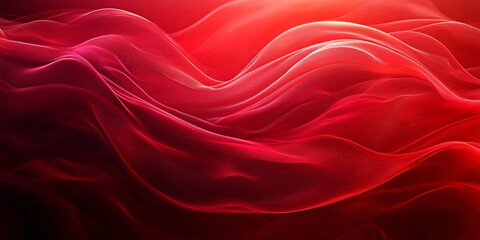 Obraz premium Abstract digital art depicting flowing crimson waves.