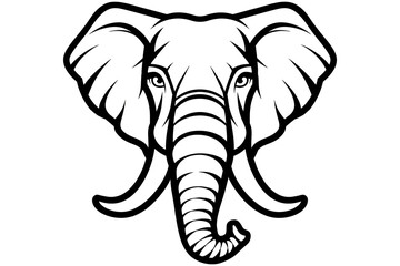 elephant head silhouette