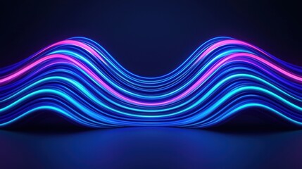 Colorful wave of light in dynamic motion.