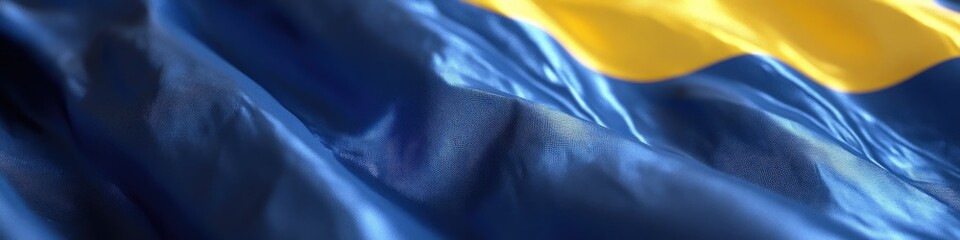 Blue and gold fabric texture.