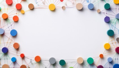 Colorful Network Connection Frame 