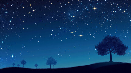Fototapeta premium Abstract image starry sky or space, consisting of points, lines, and shapes in the form of tree, stars and the universe. Vector business. Sacred geometry. Connected dots