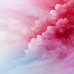 Fototapeta premium Harmonious Skies: Overlapping Clouds in Pastel Hues 