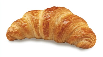 Golden flaky croissant fresh from the oven showcasing buttery layers and crescent shape perfect for breakfast or pastry lovers