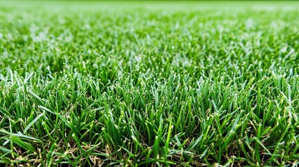Obraz premium Lush Green Grass Close-Up Highlighting Vibrant Meadow Growth and Freshness in Nature.