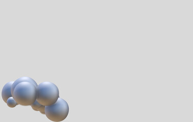3d silver material bubble grey texture spheres background render