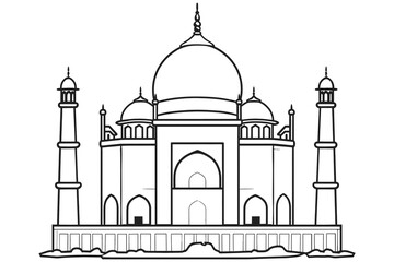 mosque icon, mosque logo, mosque silhouette