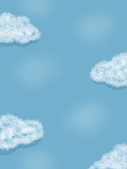white Cloud background ilustration for wallpaper, wallart, card, paper