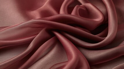 Obraz premium Maroon color Abstract background of a semitransparent silk fabric