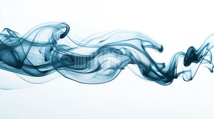 Mesmerizing macro photograph captures ink droplet creating intricate patterns in water, showcasing elegance in simplicity and detail. 