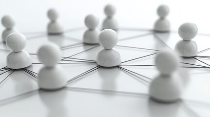 Obraz premium Social business networking concept