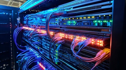 Fototapeta premium Networking cable concept