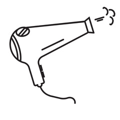 hair dryer vector illustration