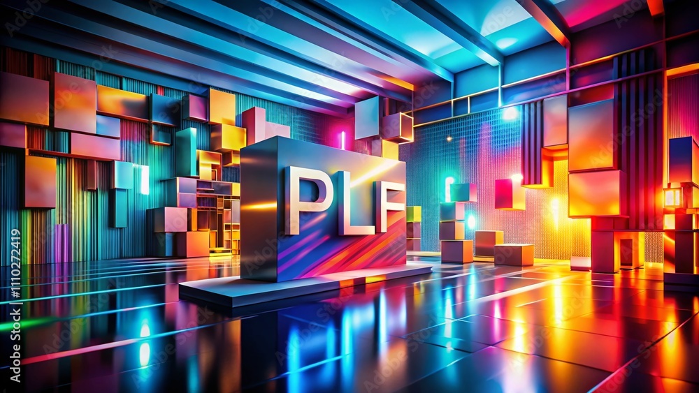 Poster conceptual photography exploring plfp: a visual representation of abstract ideas and innovative conc