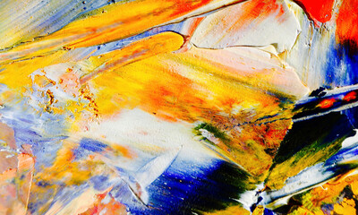 Abstract art background . Hand painting artwork on canvas .